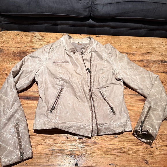 Free People Leather biker style jacket - Picture 1 of 3